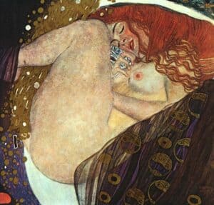 DANAË (1907), by Gustav Klimt - eroticism in the representation of myth