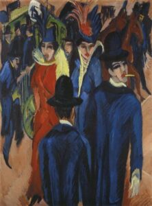 A street in Berlin, Ernst Kirchner , 1913-1914