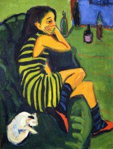 Artistin Marcella 1910 by Ernst Kirchner