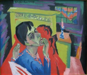 Ernst Kirchner Self-Portrait as an Invalid, 1918