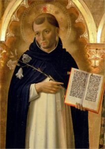 Saint Dominic, portrayed in the Perugia Altarpiece by Fra Angelico, Galleria Nazionale dell'Umbria, Perugia