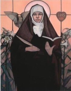 Representation of Saint Theresa by Janet Mackenzy