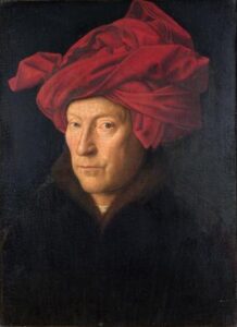 Jan Van Eyck Portrait of a Man in a Turban