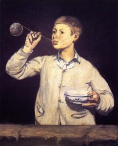 Edouard Manet, Rapaz fazendo bolhas, Museu Calouste Gulbenkian, Lisboa, Portugal.
