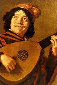 Judith Leyster, Young man playing the lute (copy of Lute Player by Frans Hals), Rijksmuseum, Amsterdam, Netherlands.