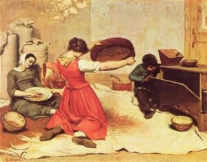 Gustave Courbet Mulheres Peneirando Trigo