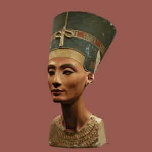 bust of Nefertiti - queen of Egypt