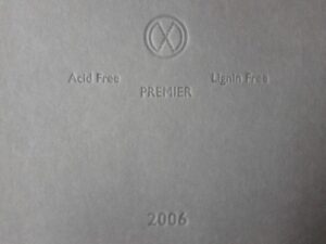 acid free paper