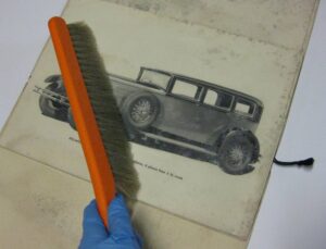 Preservation of books cleaning