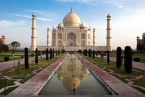 Taj Mahal in Agra rajasthan state in india
