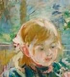 Berthe Morisot The Artists Daughter. (absence of drawing lines) 
