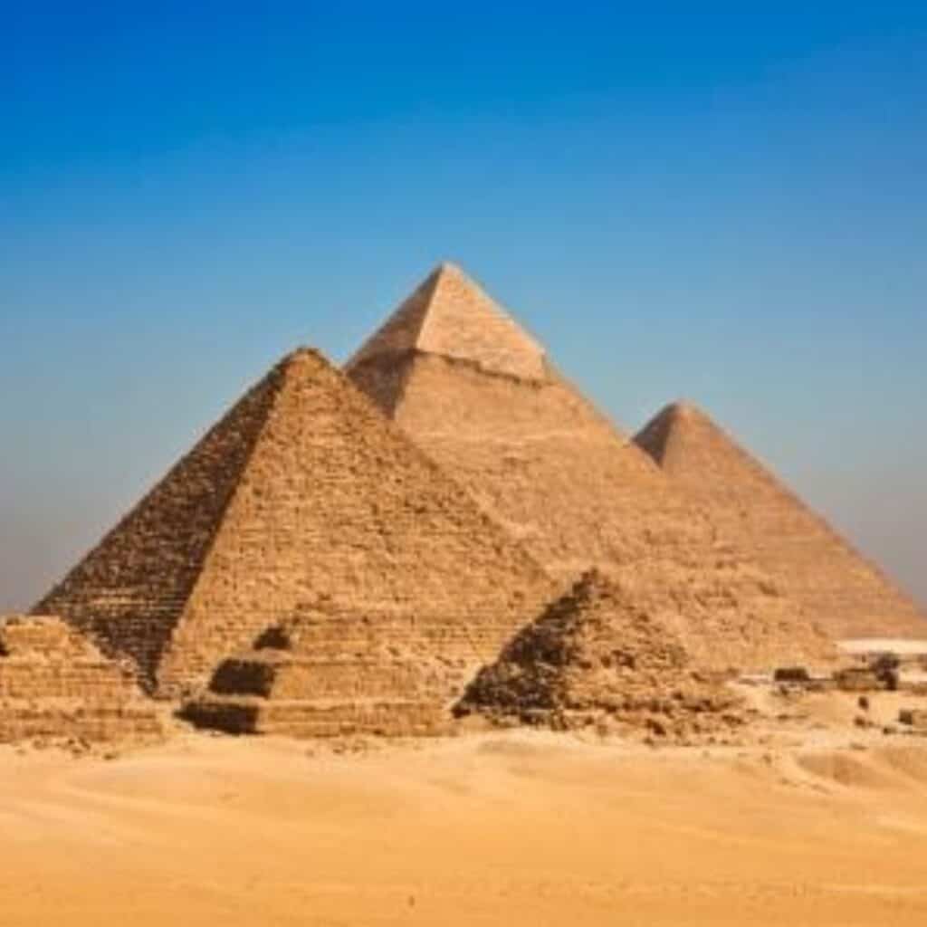 The Pyramids The evolution from the first Mastabas to the Great Pyramid of Guiza.