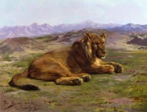Couching Lion 1872