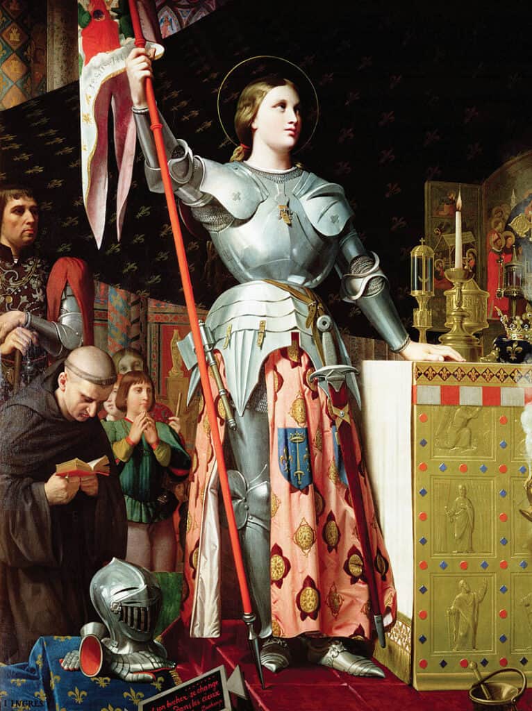 Joan of Arc at the Coronation of Charles VII, by Jean Auguste Dominique Ingres (1854)