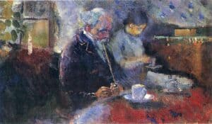 Take a break Edvard Munch, At The Coffee Table, 1883, Munch Museum, Oslo, Norway.