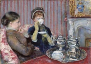 Take a break Mary Cassatt, The Tea, 1880, Museum of Fine Arts, Boston, MA, USA.