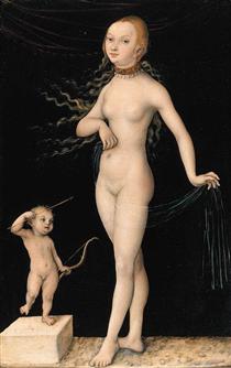 Lucas Cranach Venus and Cupide, 1525