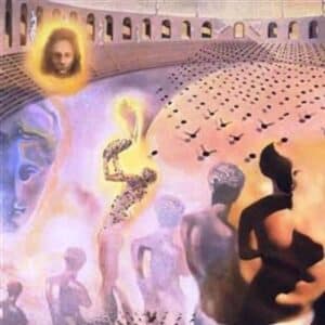 detail of a Salvador Dalí painting