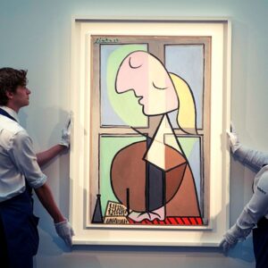 art exhibition - an auction of a Picassos's painting
