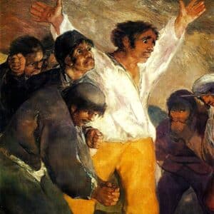 detail of a painting by Goya