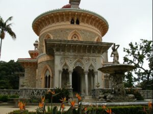 Monserrate Palace – Sintra, Portugal. Exuberance, exoticism, and irregular volumes typical of Romanticism.