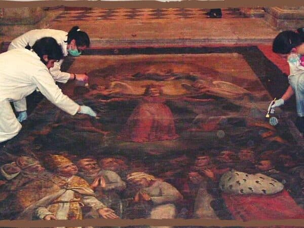 Painting restoration - large size canvas