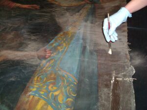 Restoration of paintings - cleaning