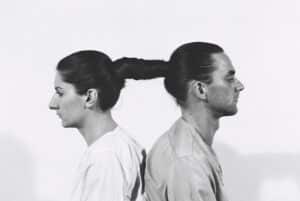 Marina Abramović performing Relation in Time at ULAY, 1977