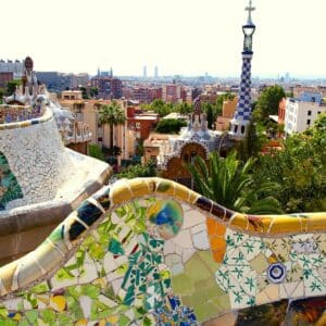 a tancaerdi decoration at Parc Guel, Barcelona
