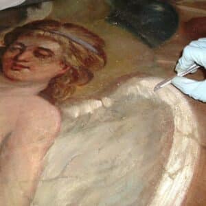 oil painting restoration - cleaning