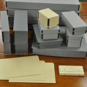 Boxes for conservation of documents