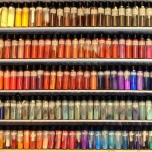 Pigments in art restoration