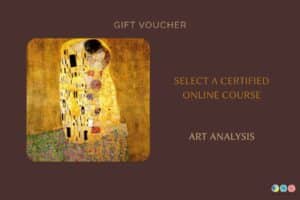 The kiss by klimt in the cover of art analysis gift voucher