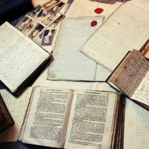 old documents and photos