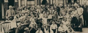 old photograph representing a family history