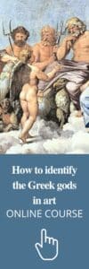 banner online course about the greek gods