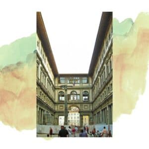 A detail of the Ufizzi in Florence