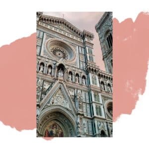a detail of the Florence Cathedral