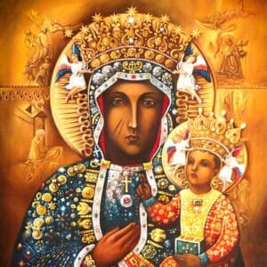 icon representing Mary and jesus